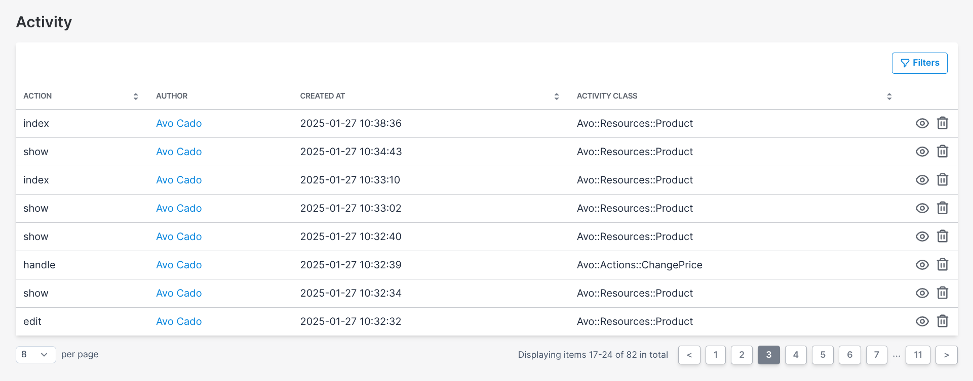 Authored table image