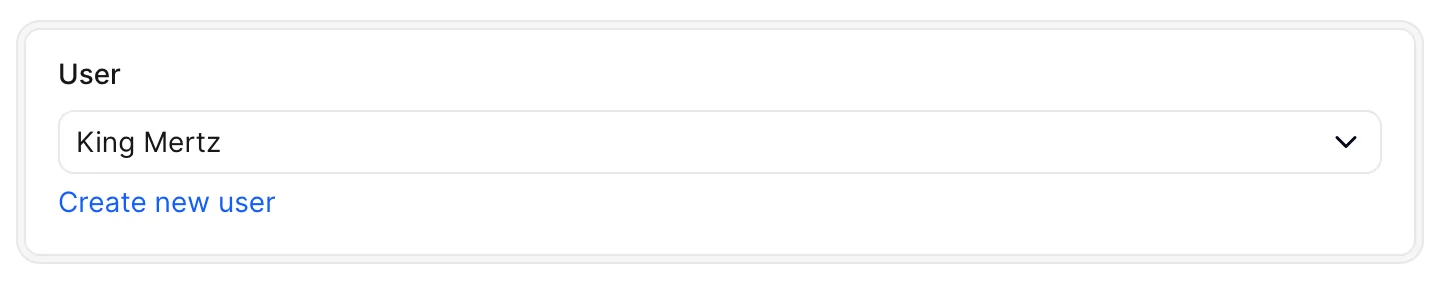 Post edit form with the User belongs_to dropdown showing available records inside a complete card.