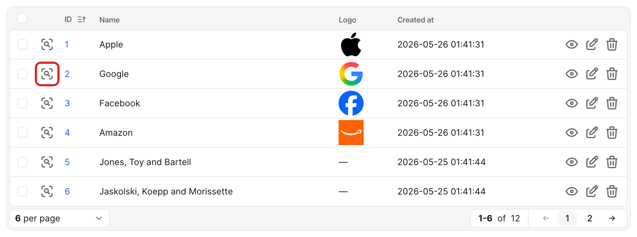 Preview field trigger highlighted on a team row in the Index view