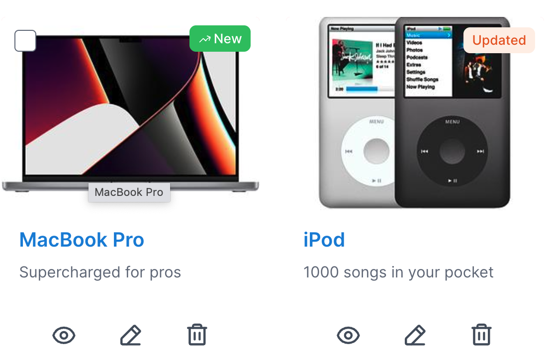 Avo Grid View Badge Label