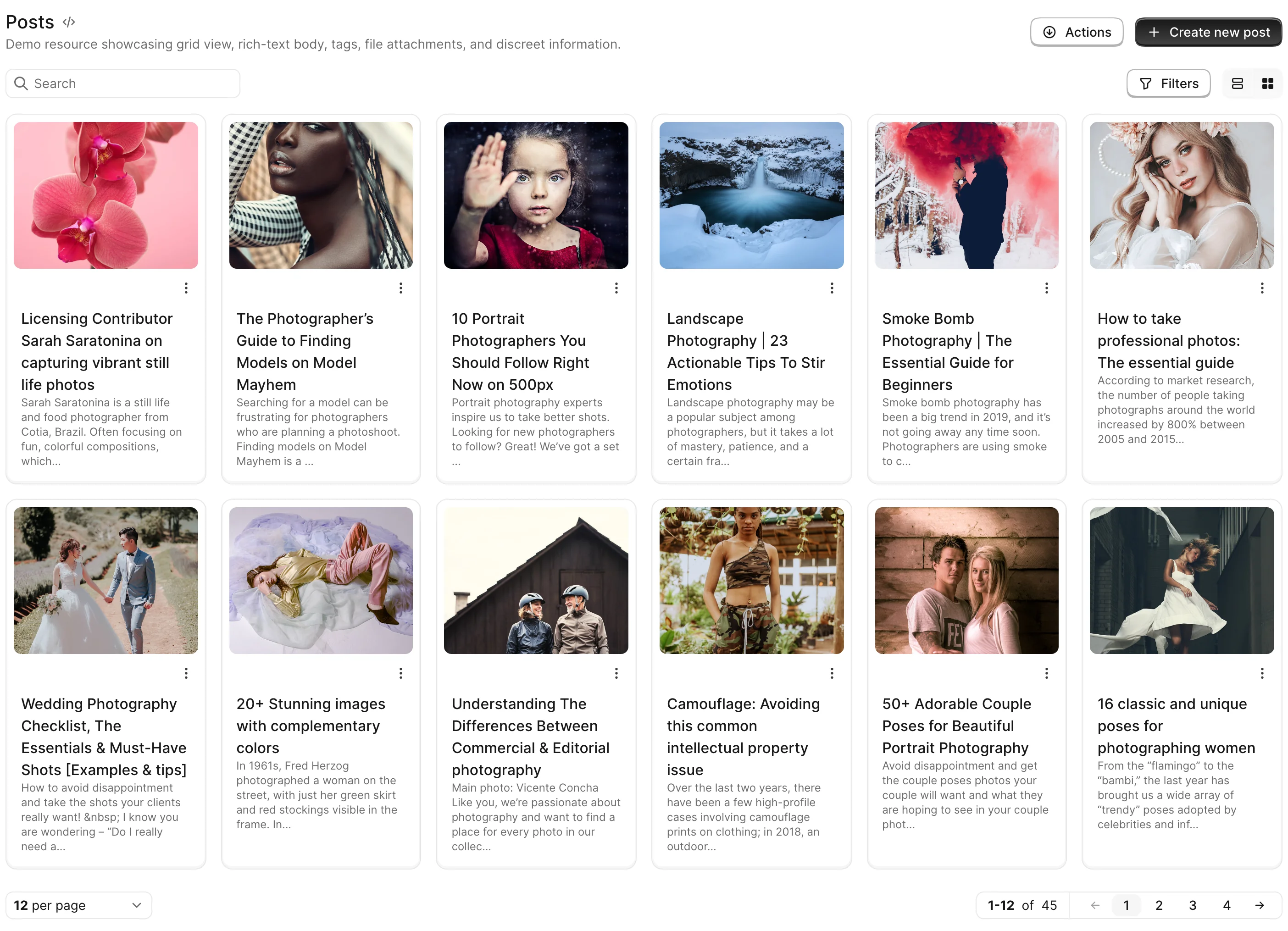 Avo grid view