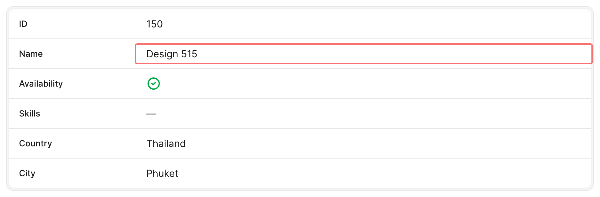 Show content target