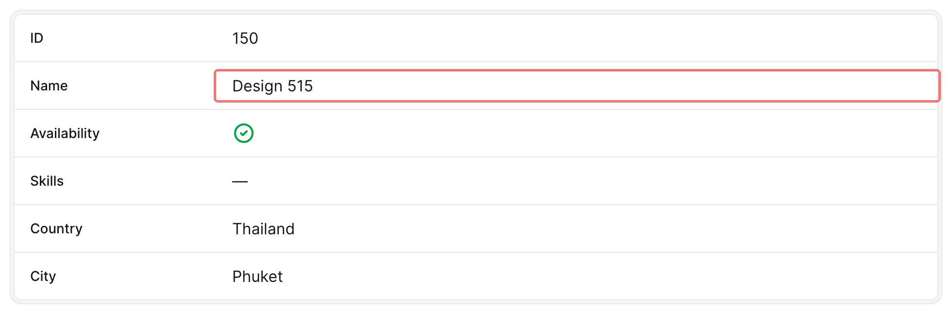 Show content target