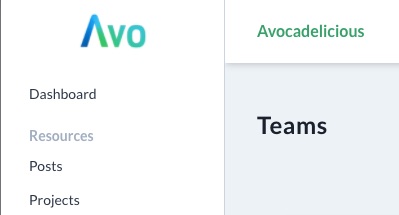 Avo header customization