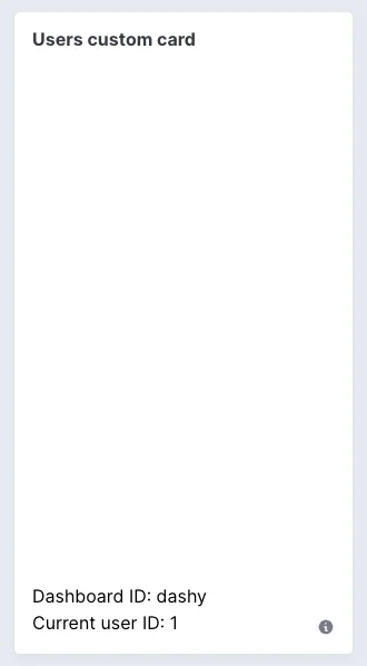 Custom partial card