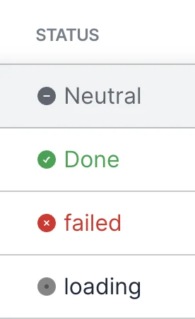 Status field