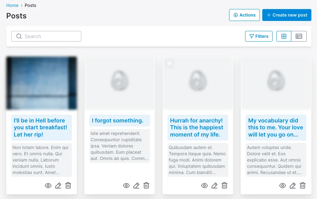 Grid html option