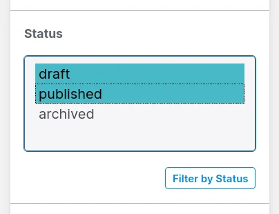 Avo multiple select filter