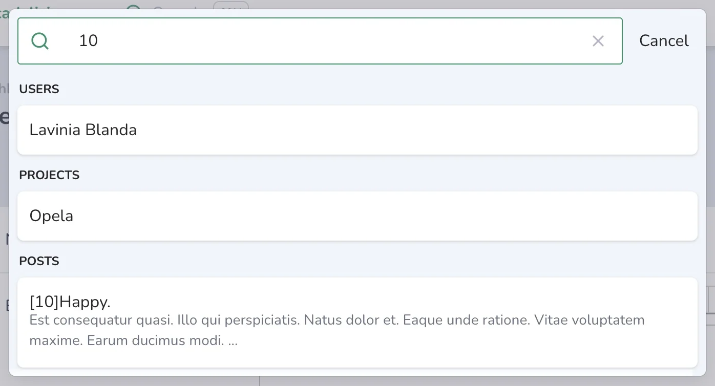 Search description