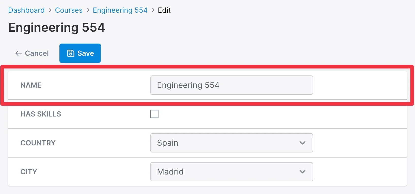 Edit field wrapper