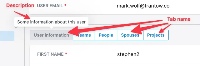 Avo tab name and description